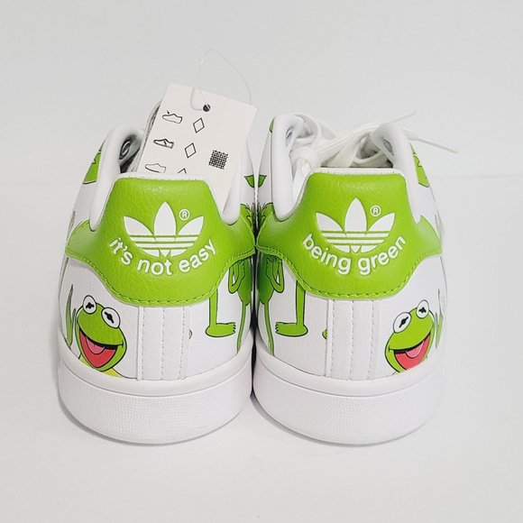 NEW Adidas Stan Smith Disney Kermit The Frog The Muppets Shoes FZ2707 Size 8 - Picture 5 of 10